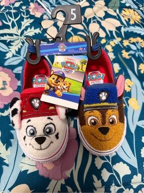 Paw Patrol Toddler Shoes - Red & Blue Character Faces